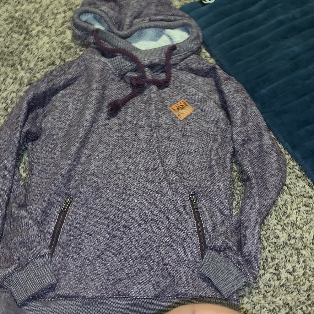 purple hoodie